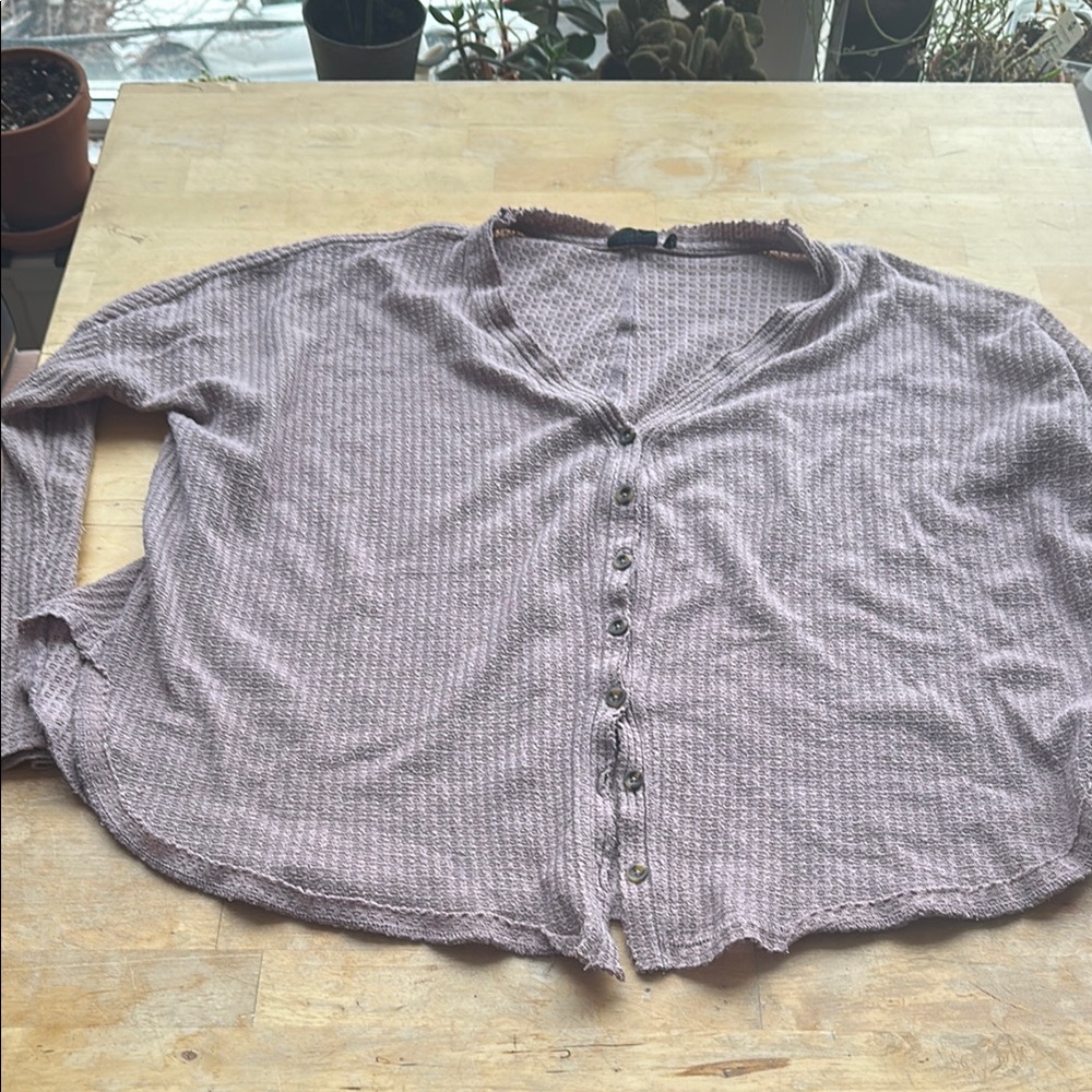 Urban Outfitters Lavender Button-Up Blouse